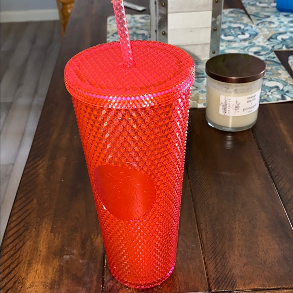 Starbucks hot pink tumbler